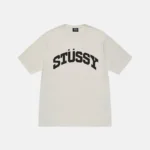 STUSST BLOCK SPORT PIGMENT DYED OFF WHITE TEE