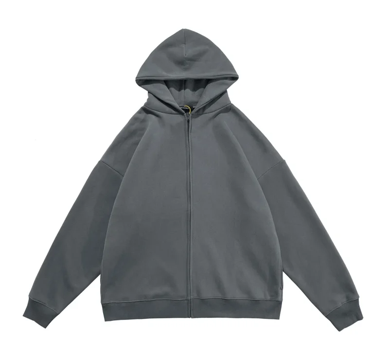 Season 6 Kanye West zip up Hoodie-Grey Blue