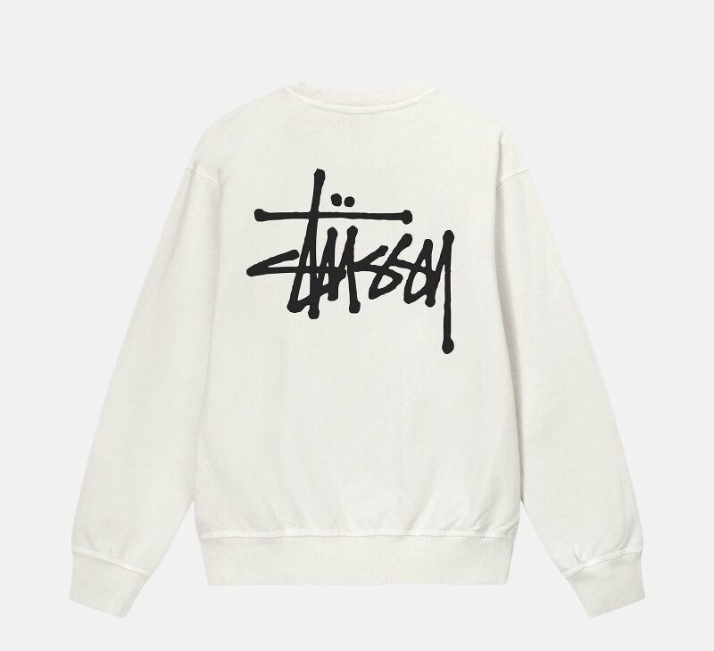 Stüssy Basic Pigment Dyed Crew Hoodie Herren Beige