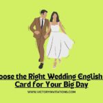 How to Choose the Right Wedding English Ceremony Card for Your Big Day